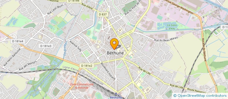 localisation de l'entreprise LJJ à BETHUNE