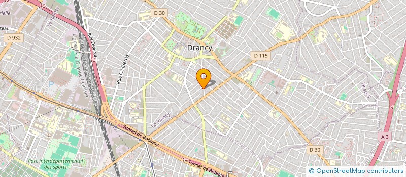 localisation de l'entreprise LJK TRANSPORT à DRANCY