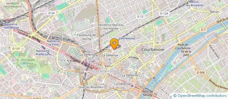 localisation de l'entreprise LJL DEMENAGEMENT à COURBEVOIE