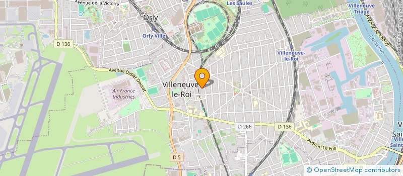 localisation de l'entreprise LJL TRANSPORT  VILLENEUVE LE ROI