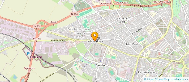 localisation de l'entreprise LJLT L'EGLISE à CAEN