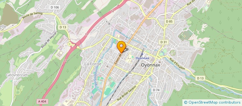 localisation de l'entreprise LJM  OYONNAX