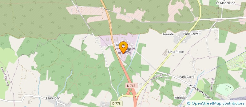 localisation de l'entreprise LJM  LOCQUELTAS