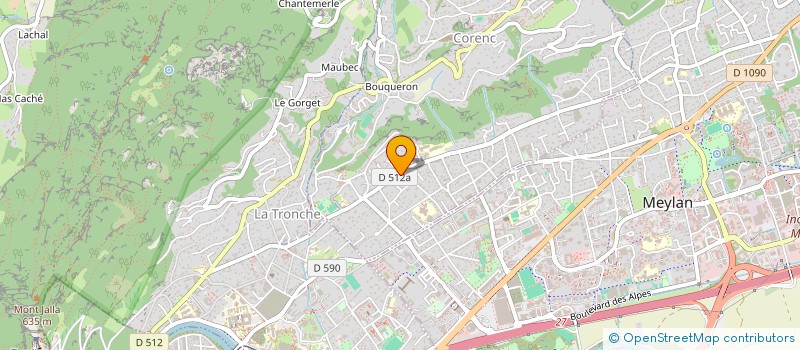 localisation de l'entreprise LJM  CORENC