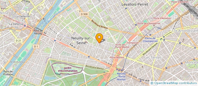 localisation de l'entreprise LJM ASSOCIES à NEUILLY-SUR-SEINE