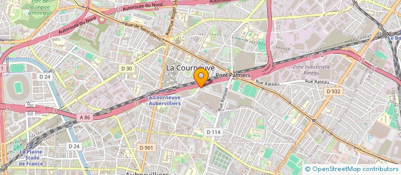 localisation de l'entreprise LJM COMMUNICATION à LA COURNEUVE
