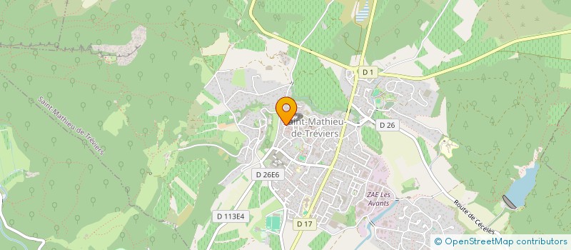 localisation de l'entreprise LJM DISTRIBUTION  SAINT-MATHIEU-DE-TREVIERS