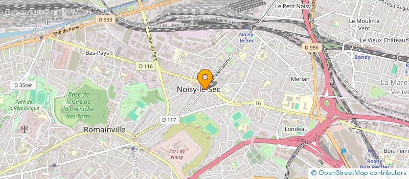 localisation de l'entreprise LJM LE CELTIQUE à NOISY-LE-SEC