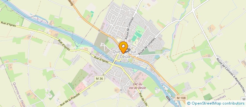 localisation de l'entreprise LJMG OPTIQUE à QUESNOY-SUR-DEULE