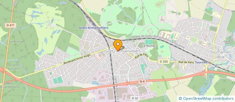 localisation de l'entreprise LJMS GESTION & EXPERTISE à GRETZ-ARMAINVILLIERS