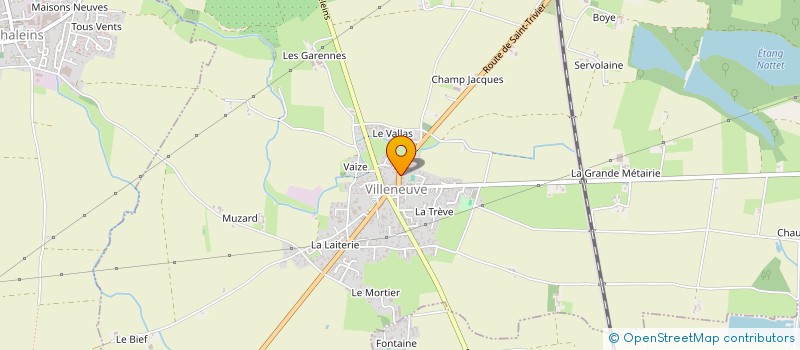 localisation de l'entreprise LJP  CHALEINS