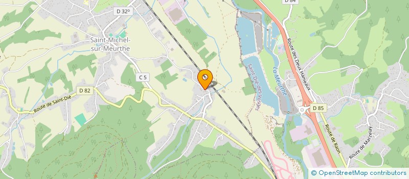 localisation de l'entreprise LJP  SAINT-MICHEL-SUR-MEURTHE