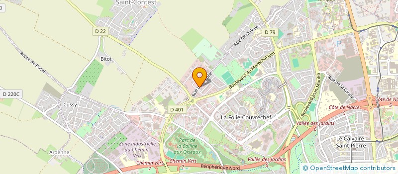 localisation de l'entreprise LJP CAEN FOLIE à CAEN