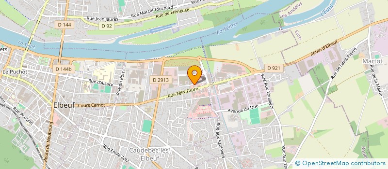 localisation de l'entreprise LJP CAUDEBEC 2  CAUDEBEC-LES-ELBEUF