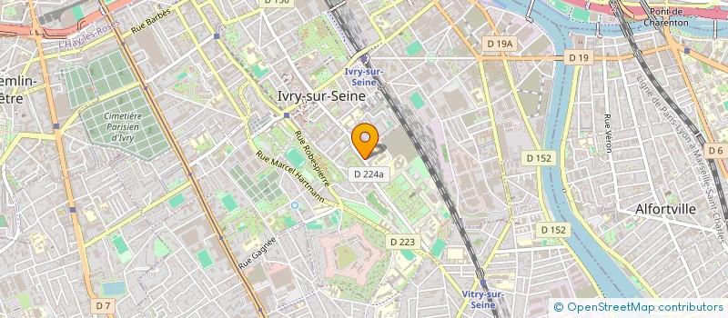 localisation de l'entreprise LJP DE MELLO à IVRY-SUR-SEINE