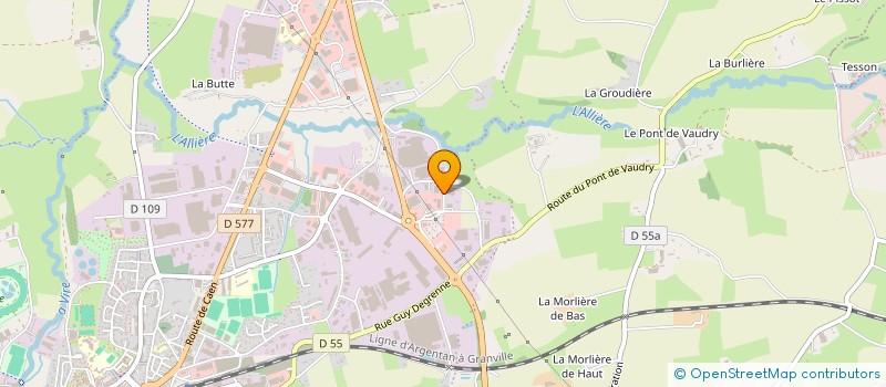 localisation de l'entreprise LJP VIRE 2  VIRE NORMANDIE