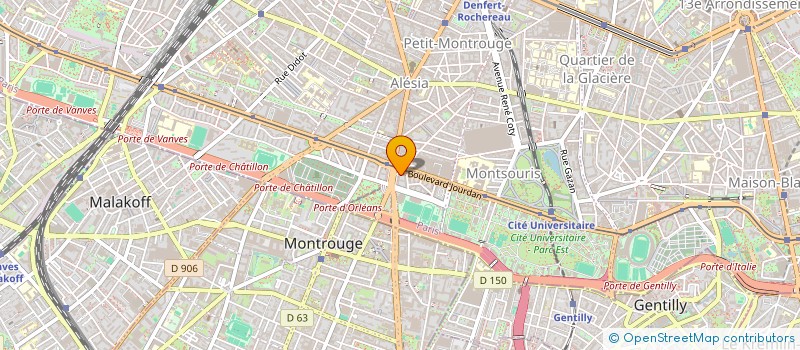 localisation de l'entreprise LJPK  PARIS 14