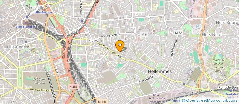 localisation de l'entreprise LJR à LILLE