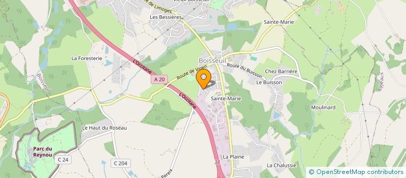 localisation de l'entreprise LJRJ  BOISSEUIL