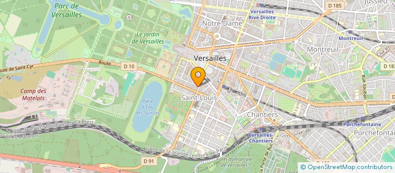 localisation de l'entreprise LJS à VERSAILLES