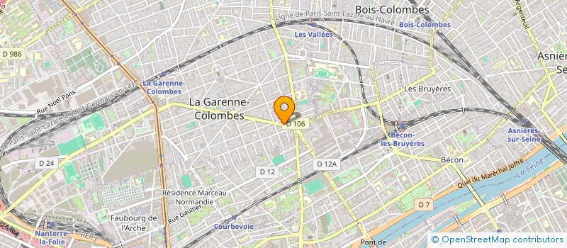 localisation de l'entreprise LJS COMMUNICATION à LA GARENNE-COLOMBES