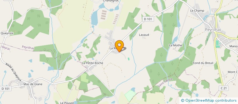 localisation de l'entreprise LJS IMMO à PEYRILHAC