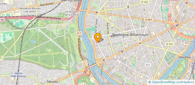 localisation de l'entreprise LJS IMMOBILIER à BOULOGNE-BILLANCOURT