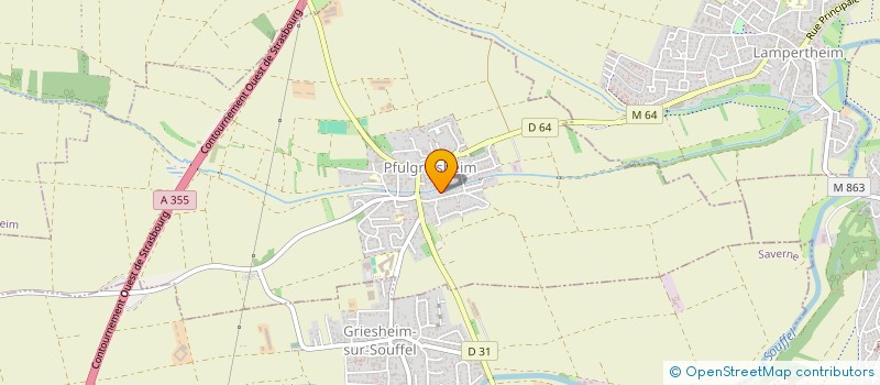 localisation de l'entreprise LJT DEVELOPPEMENT  PFULGRIESHEIM