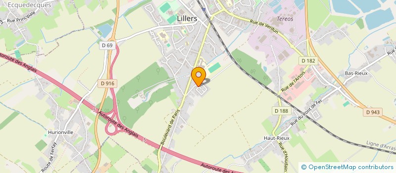 localisation de l'entreprise LJT PRODUCTION à LILLERS