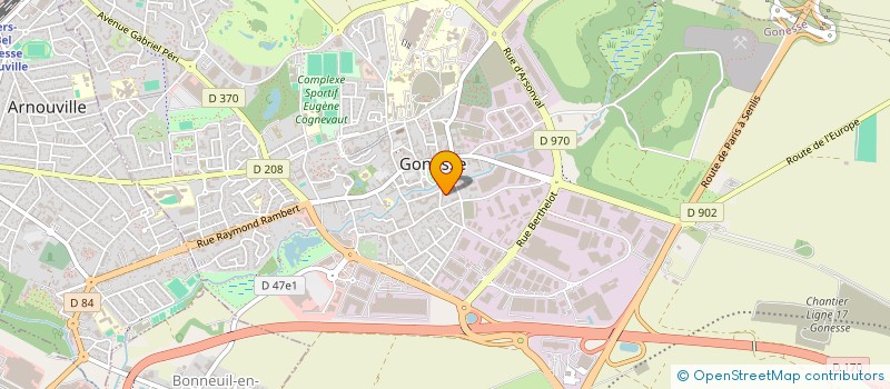 localisation de l'entreprise LJTOURS  GONESSE