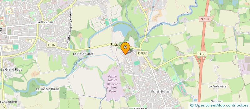 localisation de l'entreprise LJV INVEST  PONT-PEAN