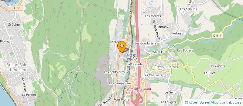 localisation de l'entreprise LJVD CAFE  GRESY-SUR-AIX