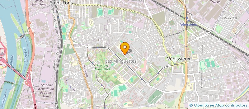 localisation de l'entreprise LJW TRANSPORTS  VENISSIEUX