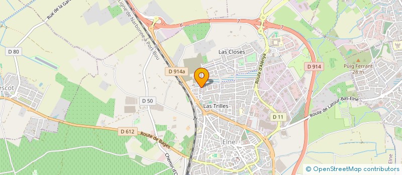 localisation de l'entreprise LK 66  ELNE