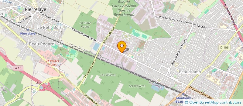 localisation de l'entreprise LK  BEAUCHAMP