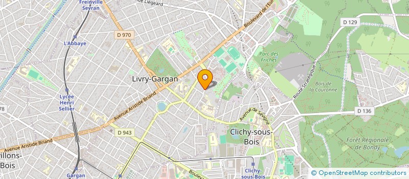 localisation de l'entreprise LK ARCHI  LIVRY-GARGAN