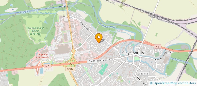 localisation de l'entreprise LK'AUTOMOBILE  CLAYE-SOUILLY