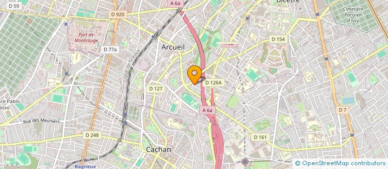 localisation de l'entreprise LK CAB  ARCUEIL