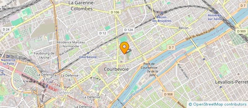 localisation de l'entreprise LK CATERING à COURBEVOIE