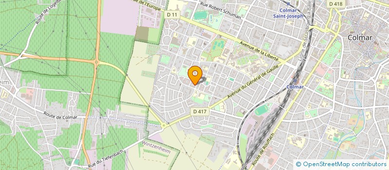 localisation de l'entreprise LK CHAUFFAGE à COLMAR