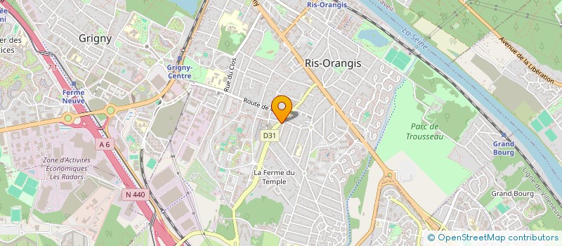 localisation de l'entreprise LK COIFFURE à RIS-ORANGIS