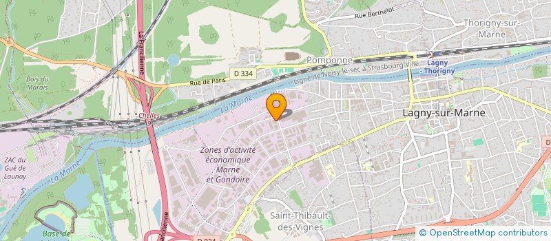 localisation de l'entreprise LK CONTROLE TECHNIQUE  LAGNY-SUR-MARNE