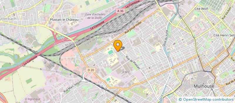 localisation de l'entreprise LK ELEC  MULHOUSE