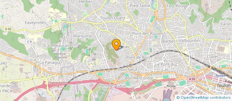 localisation de l'entreprise LK FIBRE  TOULON