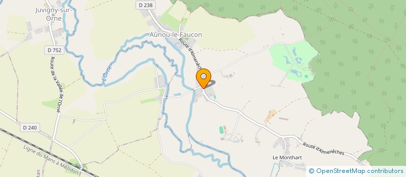 localisation de l'entreprise LK FINANCES à AUNOU-LE-FAUCON