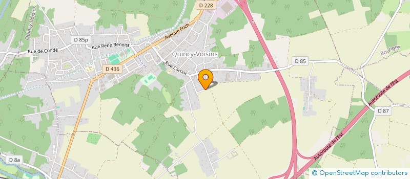 localisation de l'entreprise LK HOUSE  QUINCY-VOISINS