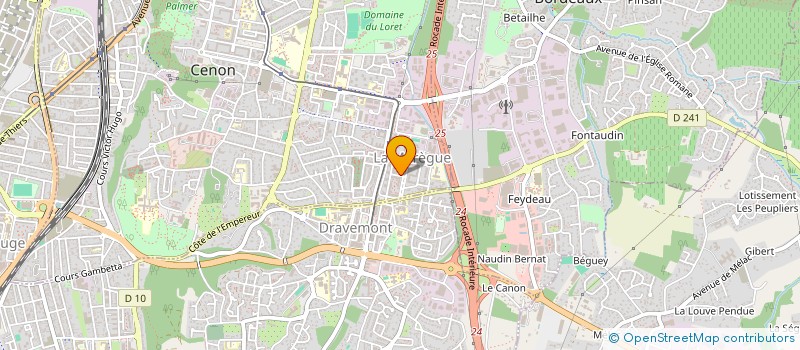 localisation de l'entreprise LK IMMO  CENON