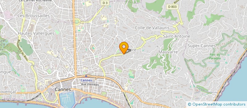 localisation de l'entreprise LK INTERACT  CANNES