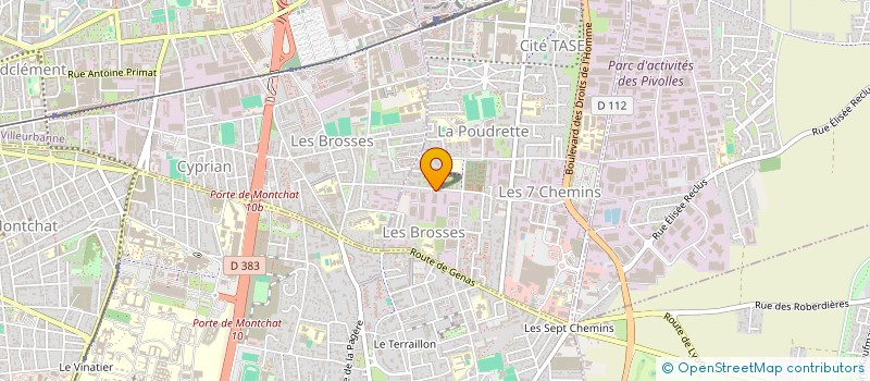 localisation de l'entreprise LK LOGISTIQUE  VAULX-EN-VELIN