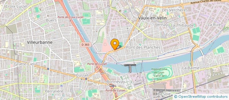 localisation de l'entreprise LK MACONNERIE GENERAL  VAULX-EN-VELIN